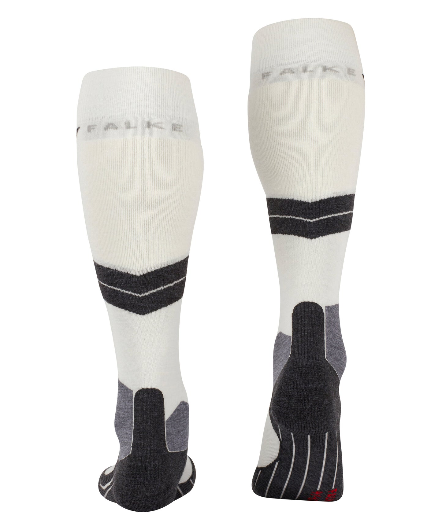 Falke SK4 Womens White/ Grey/ Black Ski Socks