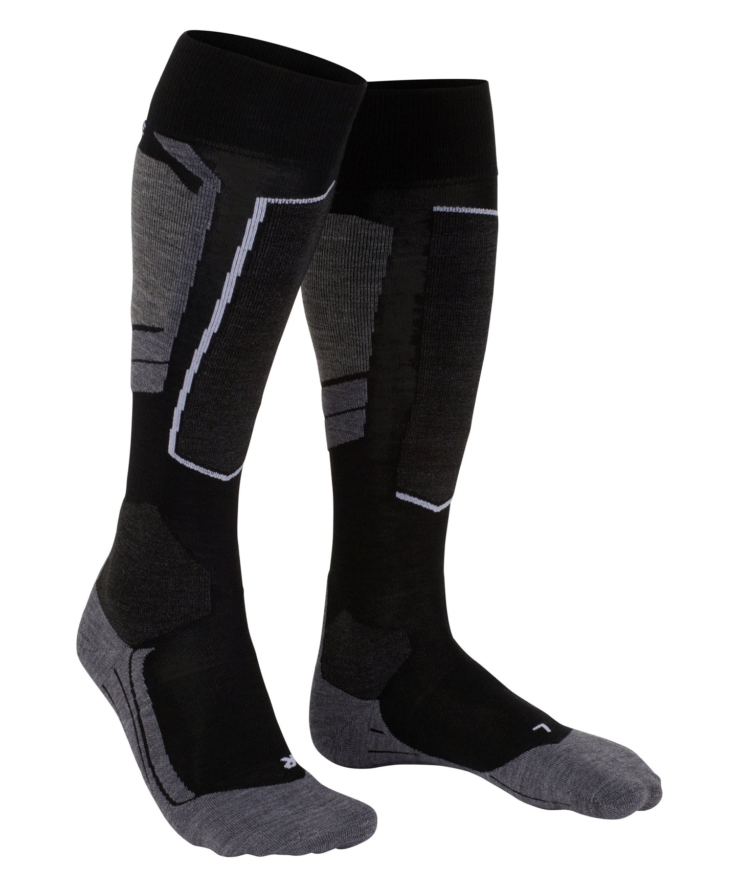 Falke SK4 Womens Black/ Grey/ White Ski Socks