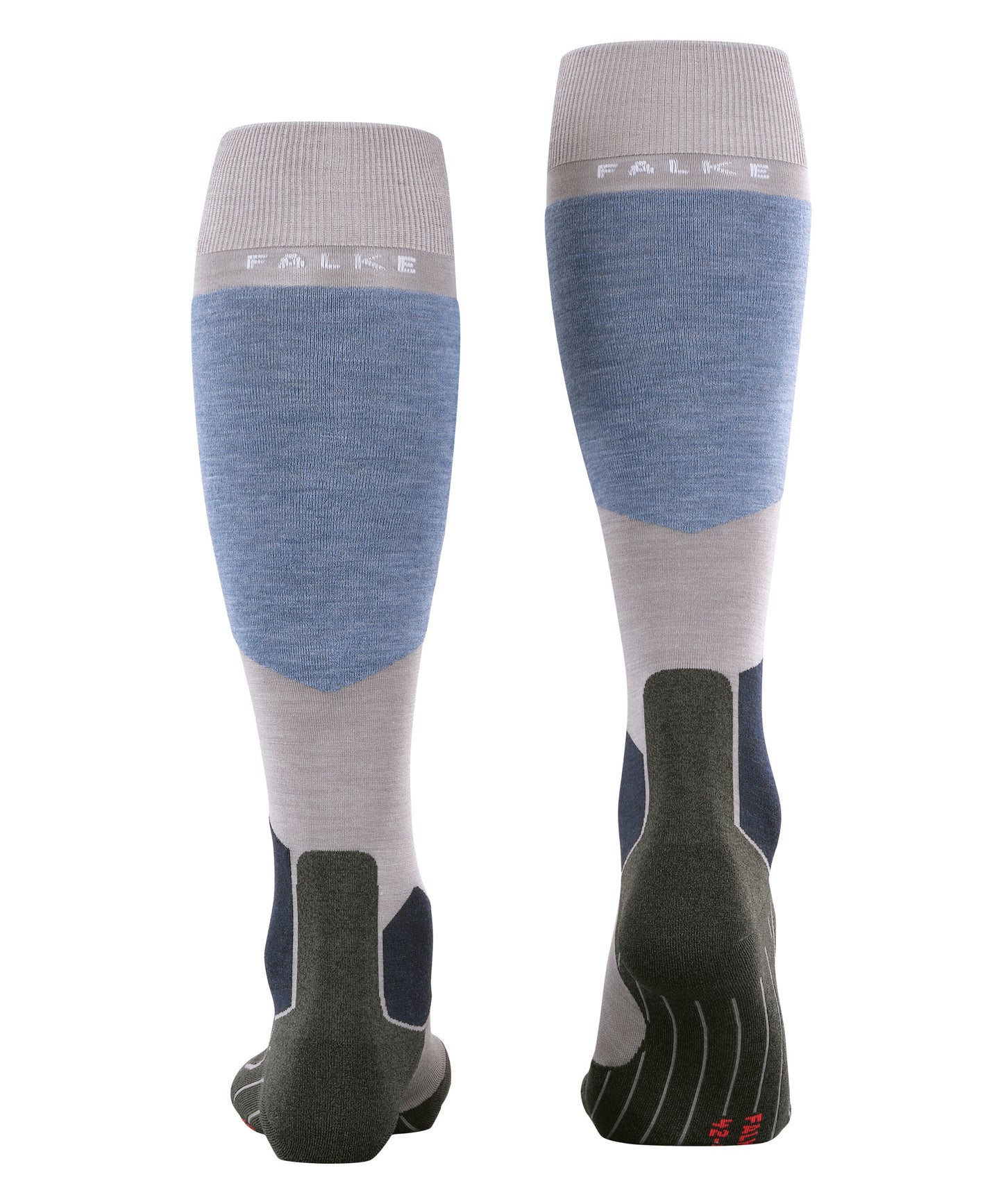 Falke SK6 Mens Ski Socks Grey/ Blue/ Black