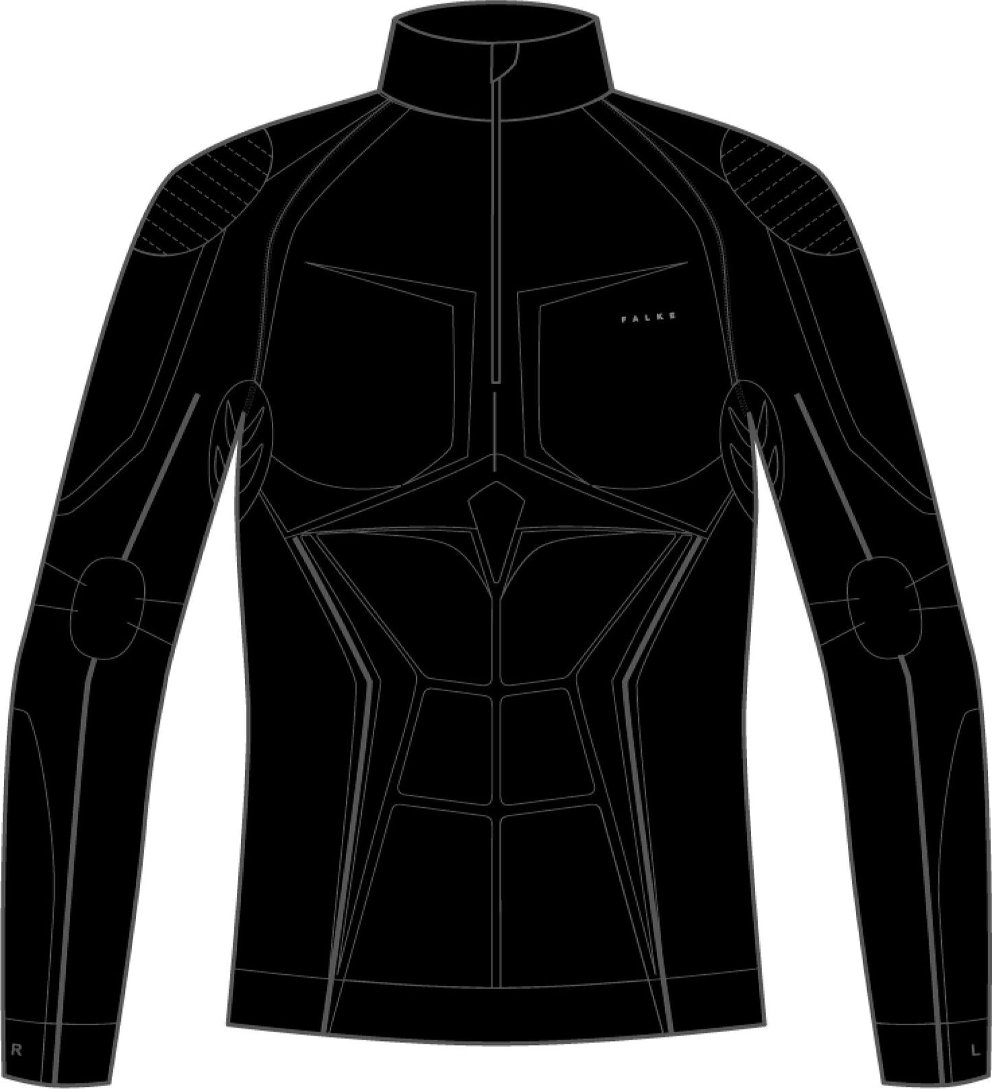 Falke Max Warm Mens Zip Shirt Tight