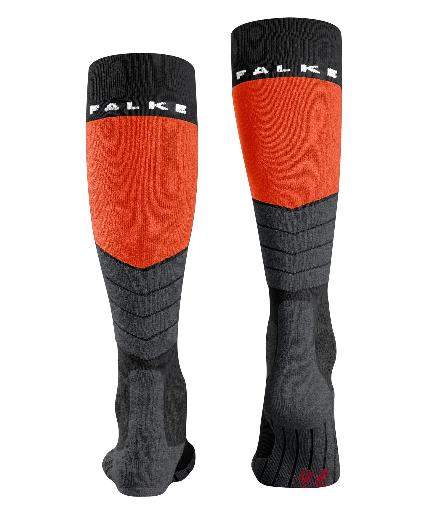 Falke SK2 Mens Black/Orange Ski Socks