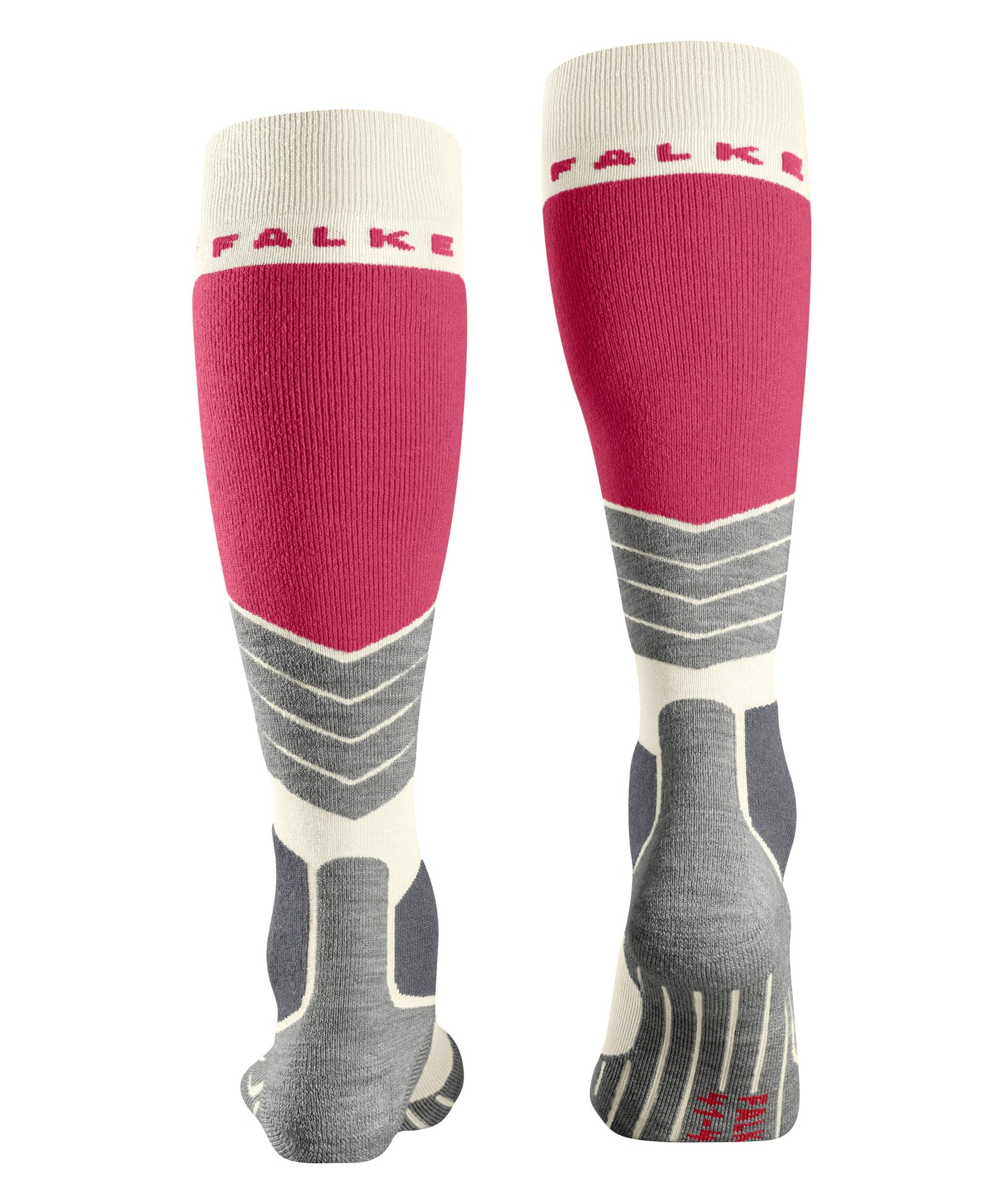 Falke SK2 Womens White/ Grey/ Pink Ski Socks