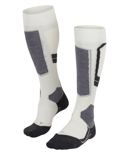Falke SK4 Womens White/ Grey/ Black Ski Socks