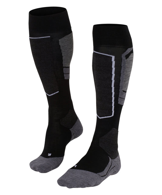 Falke SK4 Womens Black/ Grey/ White Ski Socks