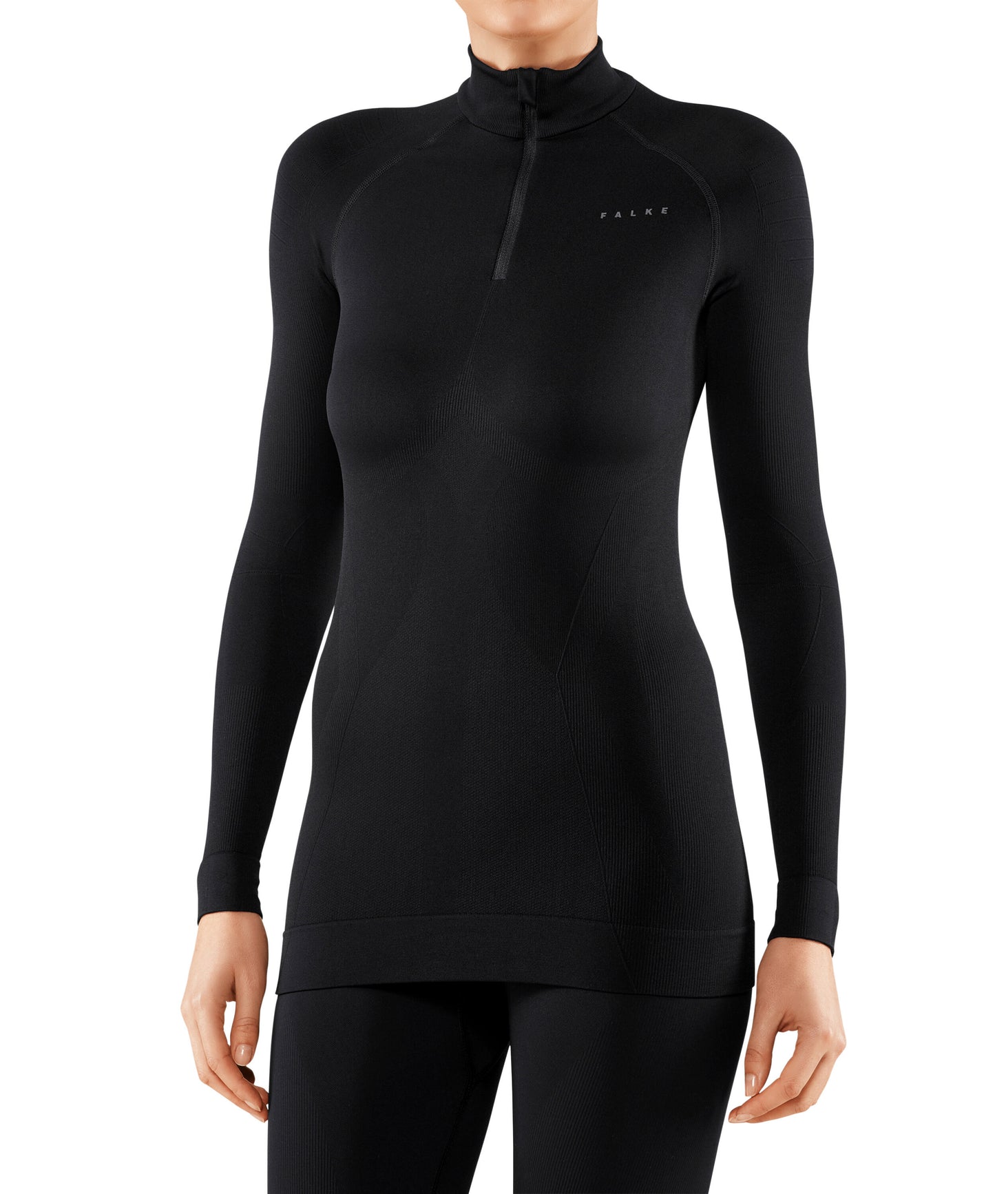 Falke Womens Max Warm Zip Shirt Tight