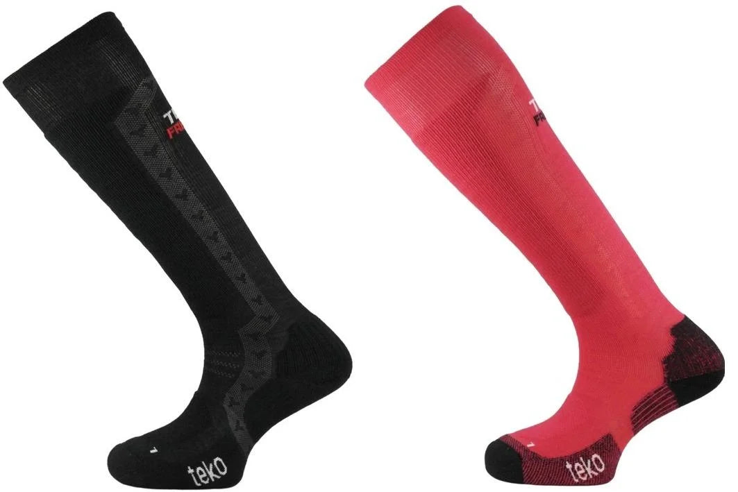 Teko Mens Merino Comfort 2-Pack Ski Socks (Freeride World Tour Edition)