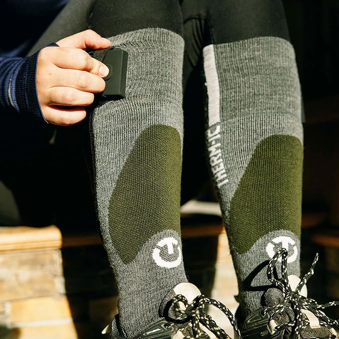 Thermic Powersock Heat Fusion Outdoor + S-Pack 770B (Bluetooth Heated Ski Socks)