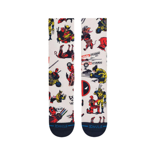 Stance Deadpool Wolverine AOP Crew Socks