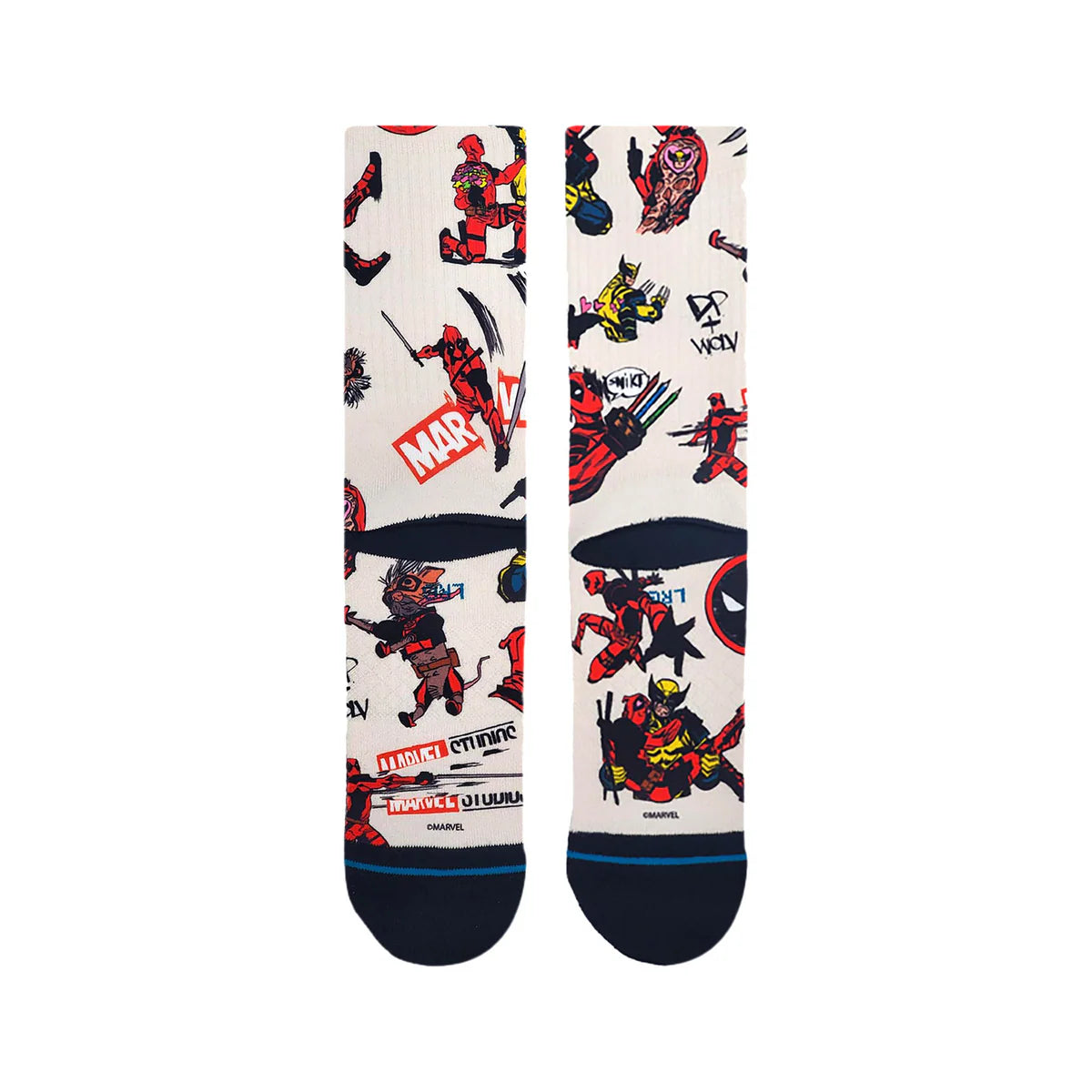 Stance Deadpool Wolverine AOP Crew Socks