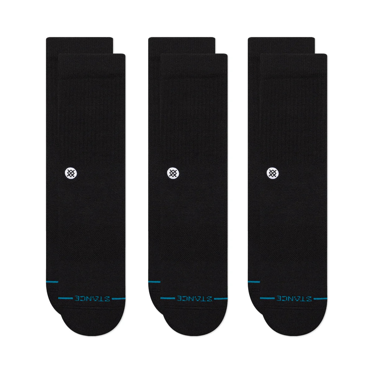 Stance Icon 3-Pack Socks (Black)