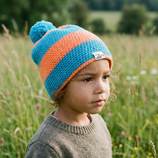 Zaini Oronsay Kids Beanie Bobble Hat