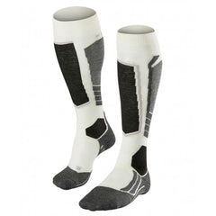 Falke SK2 Womens White/ Grey Ski Socks