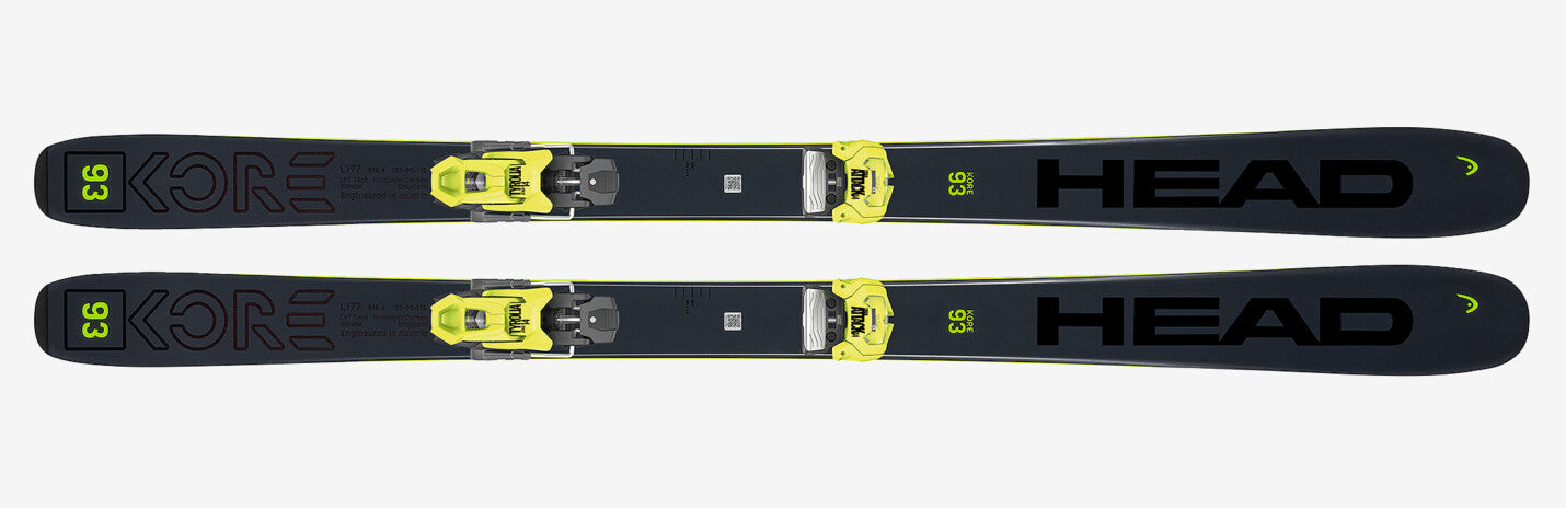 Head Kore 93 Freeride Ski With Attack 14 Bindings