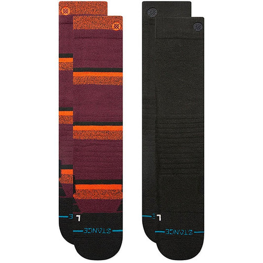Stance Nightride Mid Poly Snow 2 Pack Ski Socks